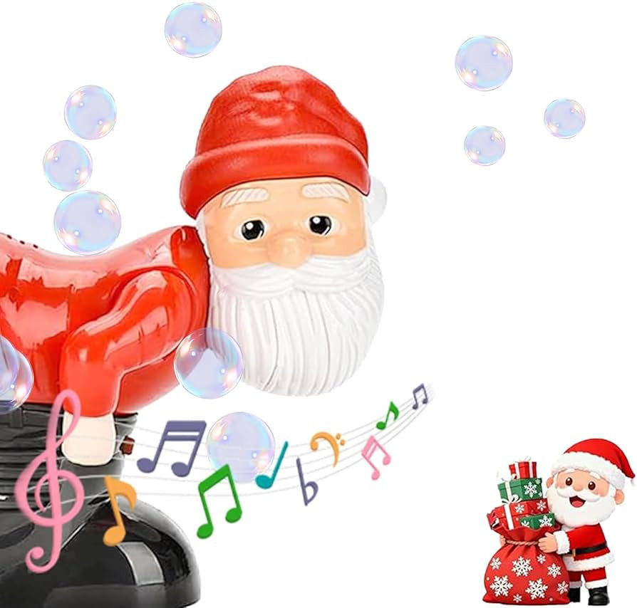 2026 New Santa Claus Bubble Machine, Automatic Bubble Blower Machine Santa Claus Toy with Music &... | Amazon (US)