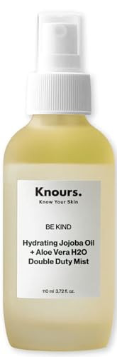 Knours Korean Hydrating Jojoba Oil + Aloe Vera H2O | Knours Be Kind Face Mist Spray | Vegan Squalane | Dry, Sensitive Skin | for Redness |110ml/3.72fl oz | Amazon (US)