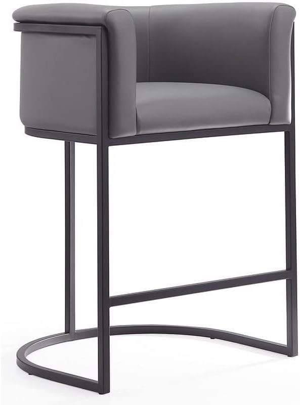 Manhattan Comfort Cosmopolitan Mid Century Modern Kitchen Counter Stool with Built-in Seat Cushio... | Amazon (US)