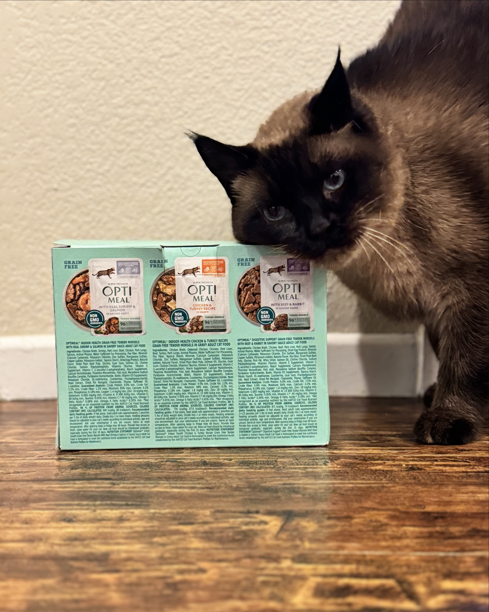 @optimeal.USA cat food for quality, clean, non-GMO ingredients. Tina & Tito were so excited for their delivery! 😍🍽️🐱🤍 #optimeal #catfood #catdiet #catproducts
#wetfood #catfoodtips #siamesecat #siamesecats #petcare #animalcare #animalrescue #catmomlife #catloversclub
#catsfacebook #siamese #siamesecat #siamesecatlovers #siameselove #petcaretips #catfoodie #wetfoodforcats #wetcatfood
#catwetfood #catoftheday
#foodforcats #cannedfood #catmeal #Catsfood #siameseworld #kittylover #kittens #kittyfood #kittydiet #ltkpets #ltkcats 

#LTKHome #LTKmomlife #LTKdayinmylife