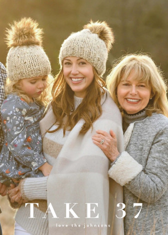 "take 37" - Customizable Holiday Photo Cards in White by Kasia Labocki. | Minted