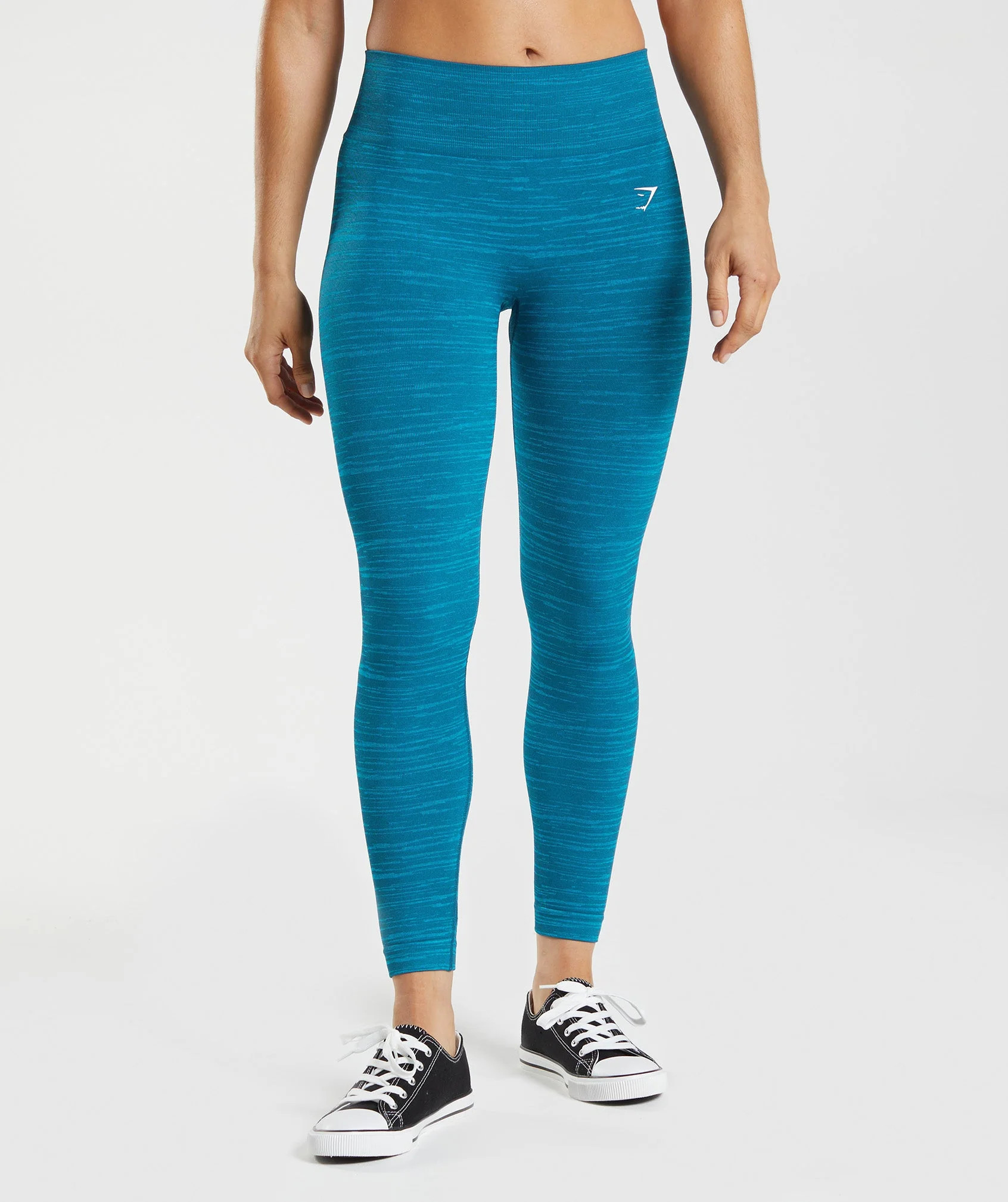 Gymshark Adapt Marl Seamless Leggings - Atlantic Blue/Shark Blue | Gymshark US
