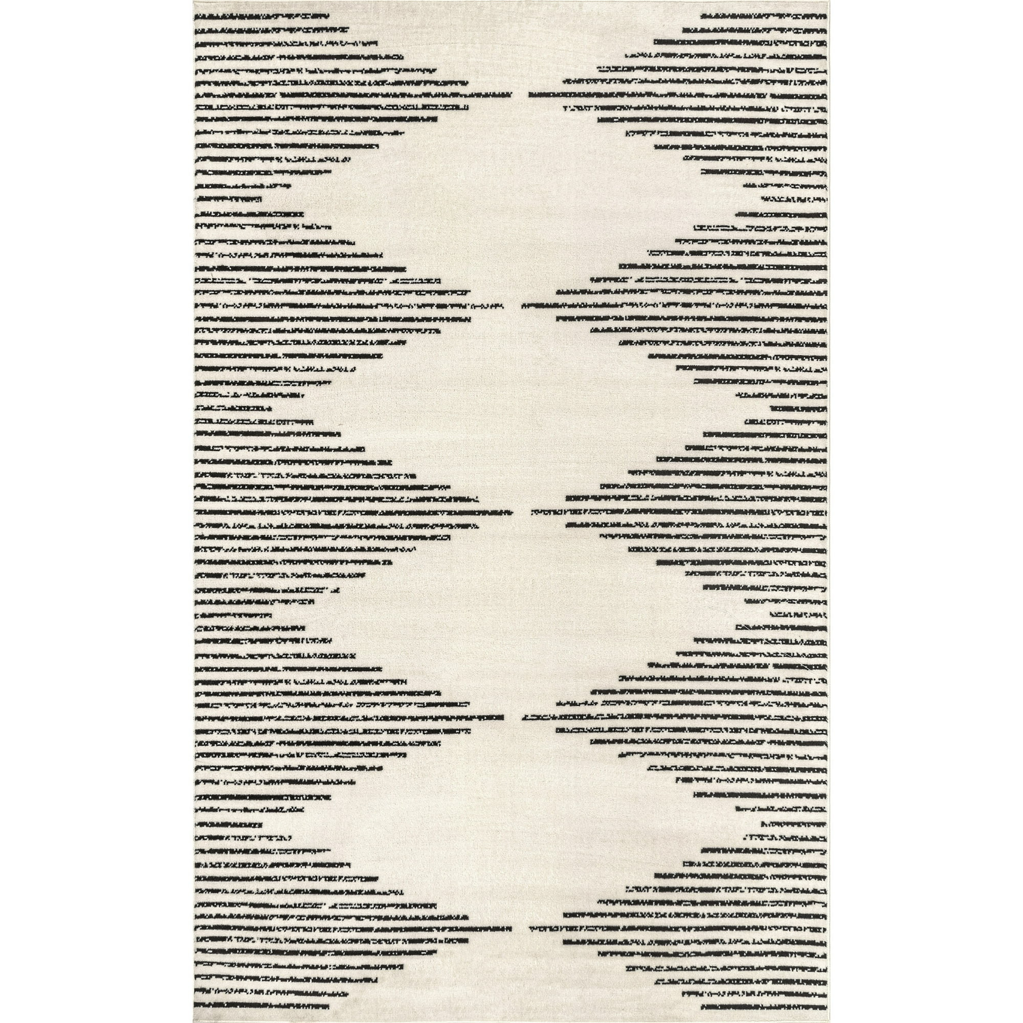 nuLOOM Romina Diamond Stripes Area Rug, 8' x 10', Romina Black | Walmart (US)