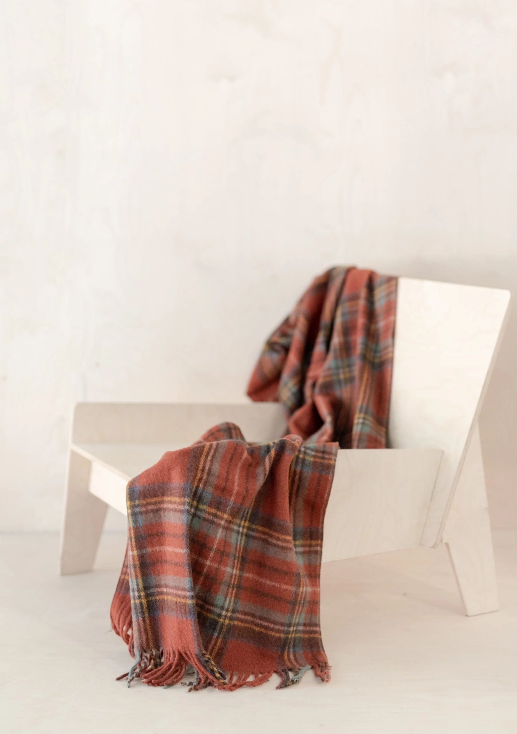 Recycled Wool Small Blanket in Stewart Royal Antique Tartan | The Tartan Blanket Co.