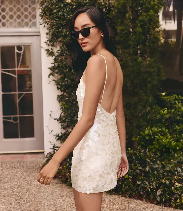 Lately Sequin Mini Dress | LOFT