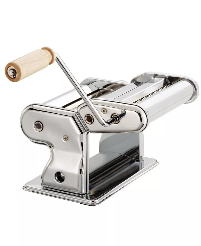 Pasta Machine, Chromed Steel with Wood Handle, The Italian Market Original since 1906 | Macy's