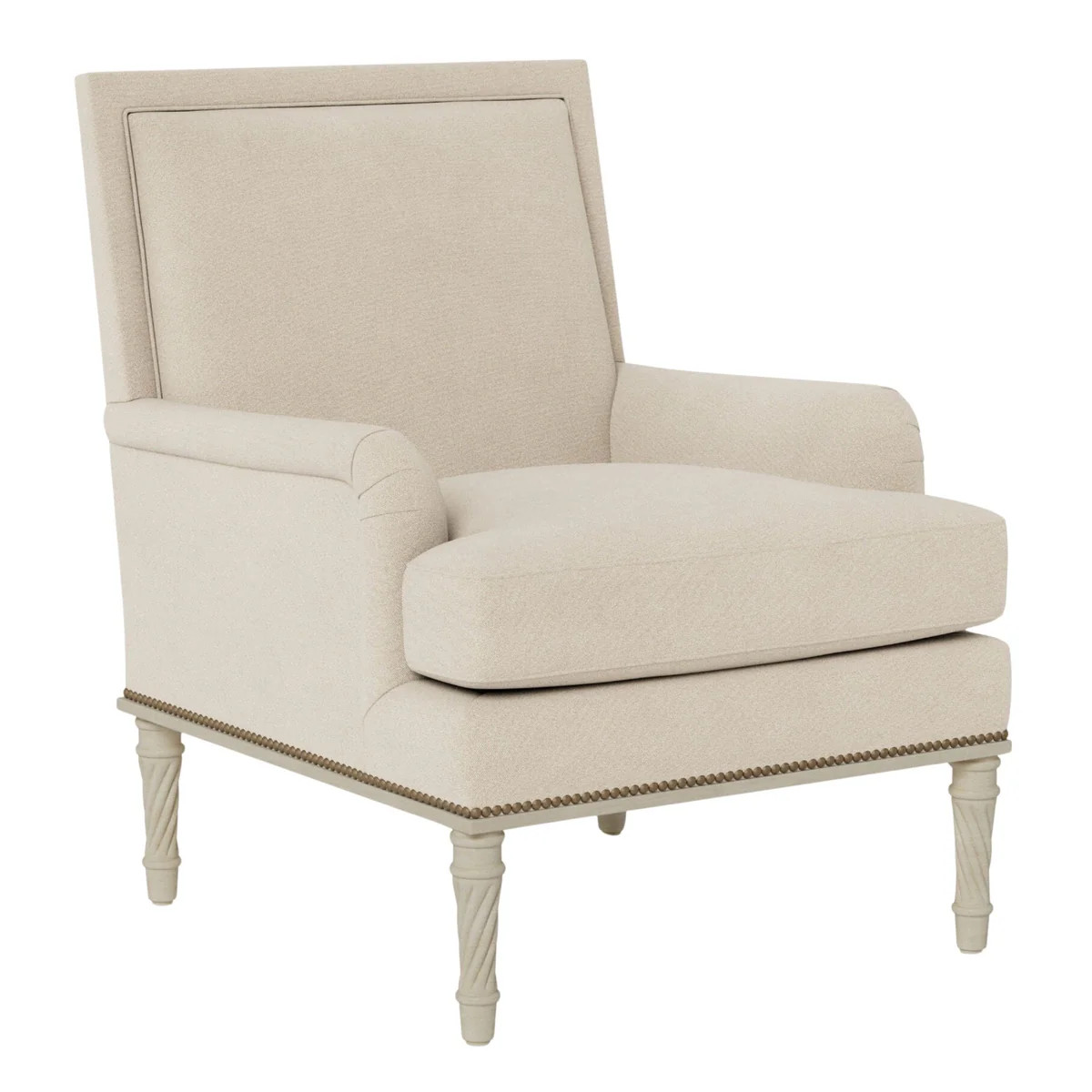 Azure Rolled Arm Upholstered Chair | The Well Appointed House, LLC