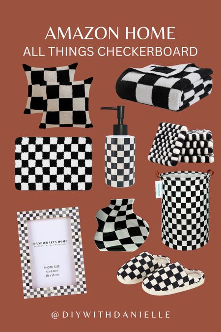 If you have a checkerboard obsession like me, check out these cuuuuuute home decor items!! 🤩 

Home decor, bedroom decor, throw pillows, blanket, coasters, rug, laundry hamper, slippers

#LTKfindsunder50 #LTKGiftGuide