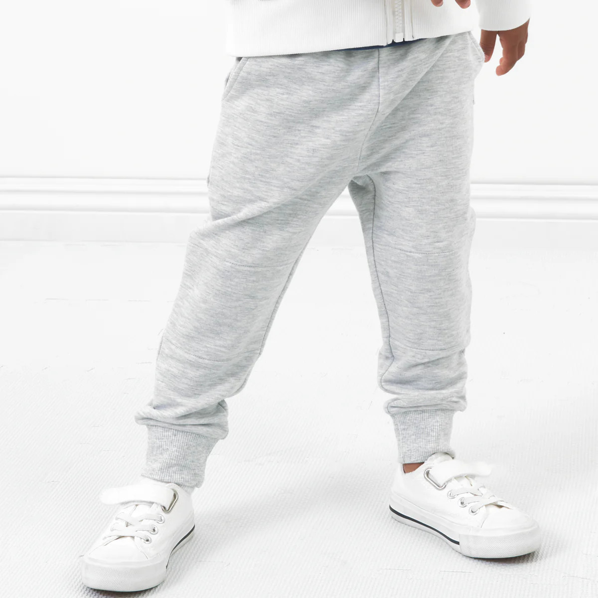 Light Heather Gray Jogger | Little Sleepies