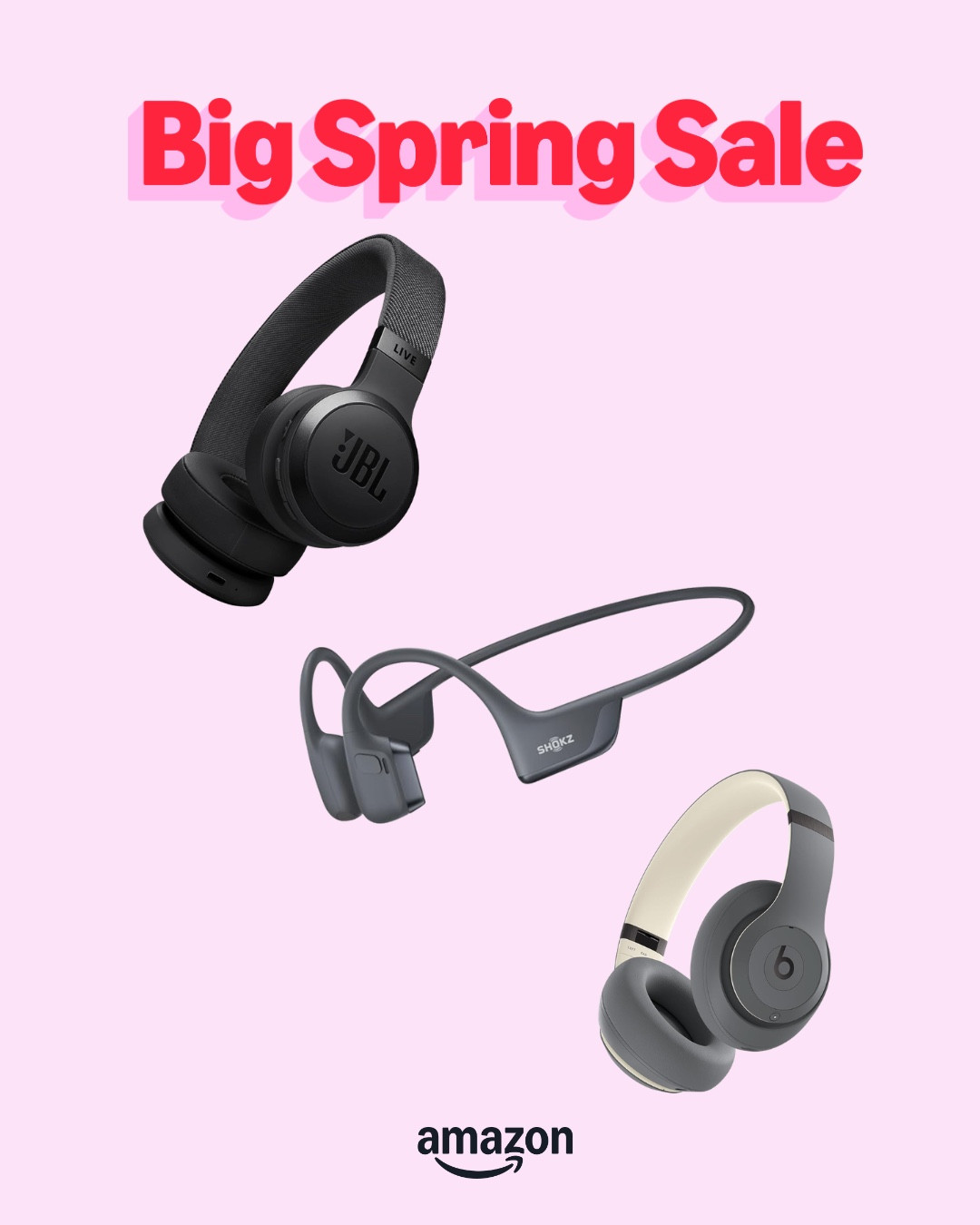 Get ready for your next workout with these top-rated headphones!

1. JBL Live 670NC: Active noise cancelling and all-day comfort.
2. Beats Studio Pro: Premium sound quality and long battery life.
3. SHOKZ New OpenRun Pro 2: Open-ear design for a secure fit during workouts.

Enjoy the best sound quality without sacrificing comfort.

#AmazonHeadphones #WorkoutEssentials #SoundQuality

#LTKSaleAlert