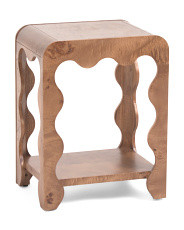 17x13x22 Wavy Burl Accent Table | TJ Maxx