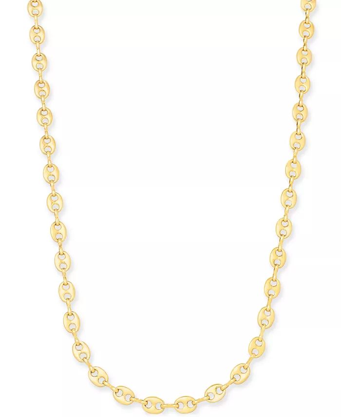 18K Gold Plated Large Link 20" Strand Necklace | Macy's