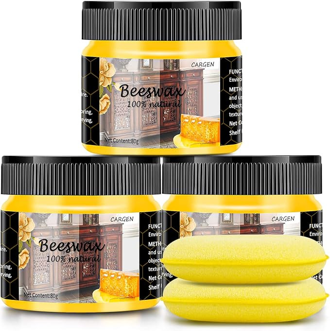 CARGEN 3 PCS Wood Seasoning Beewax Natural Beewax Traditional Wood Wax Multipurpose Beeswax Furni... | Amazon (US)