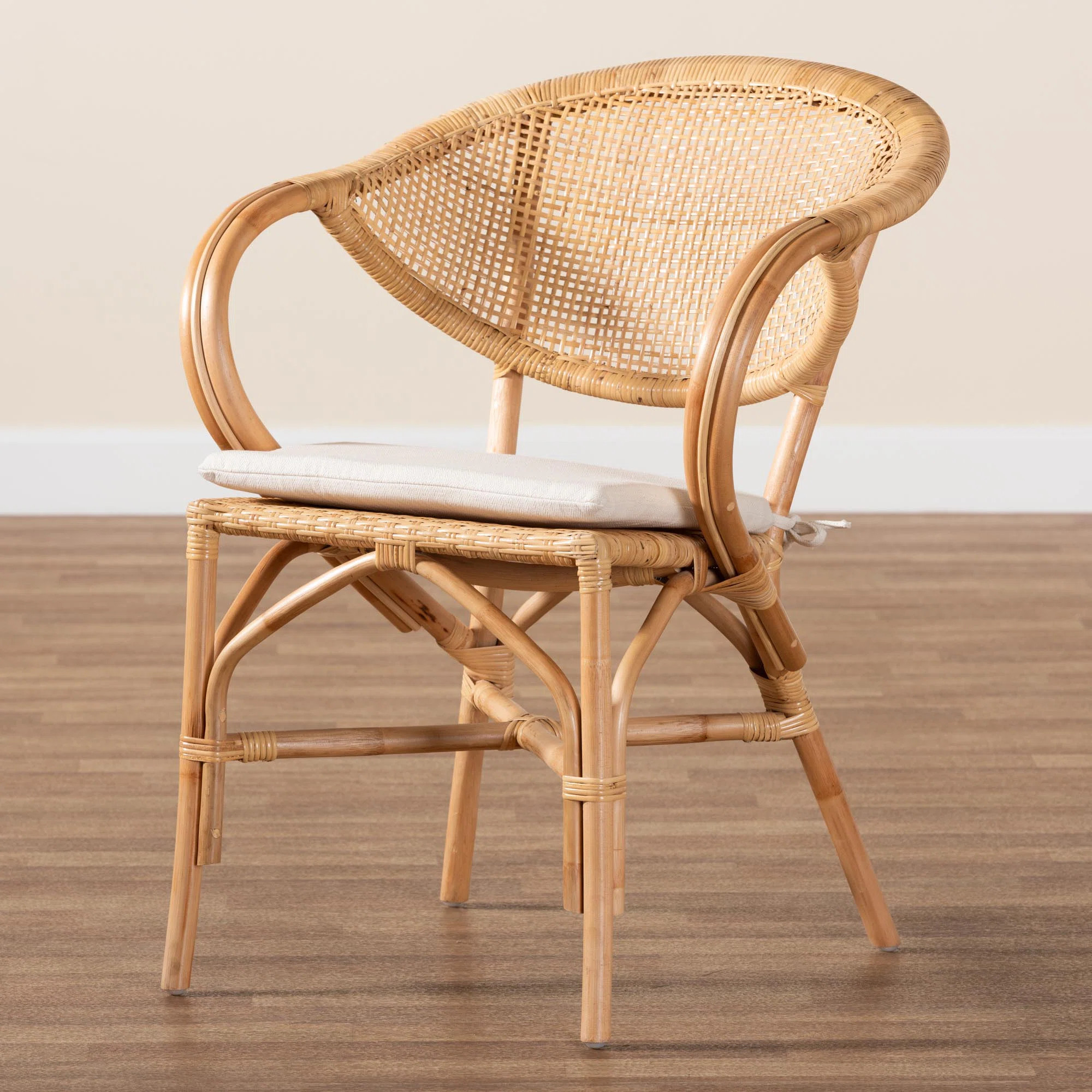 Pricilla Armchair in Rattan Brown | Wayfair North America
