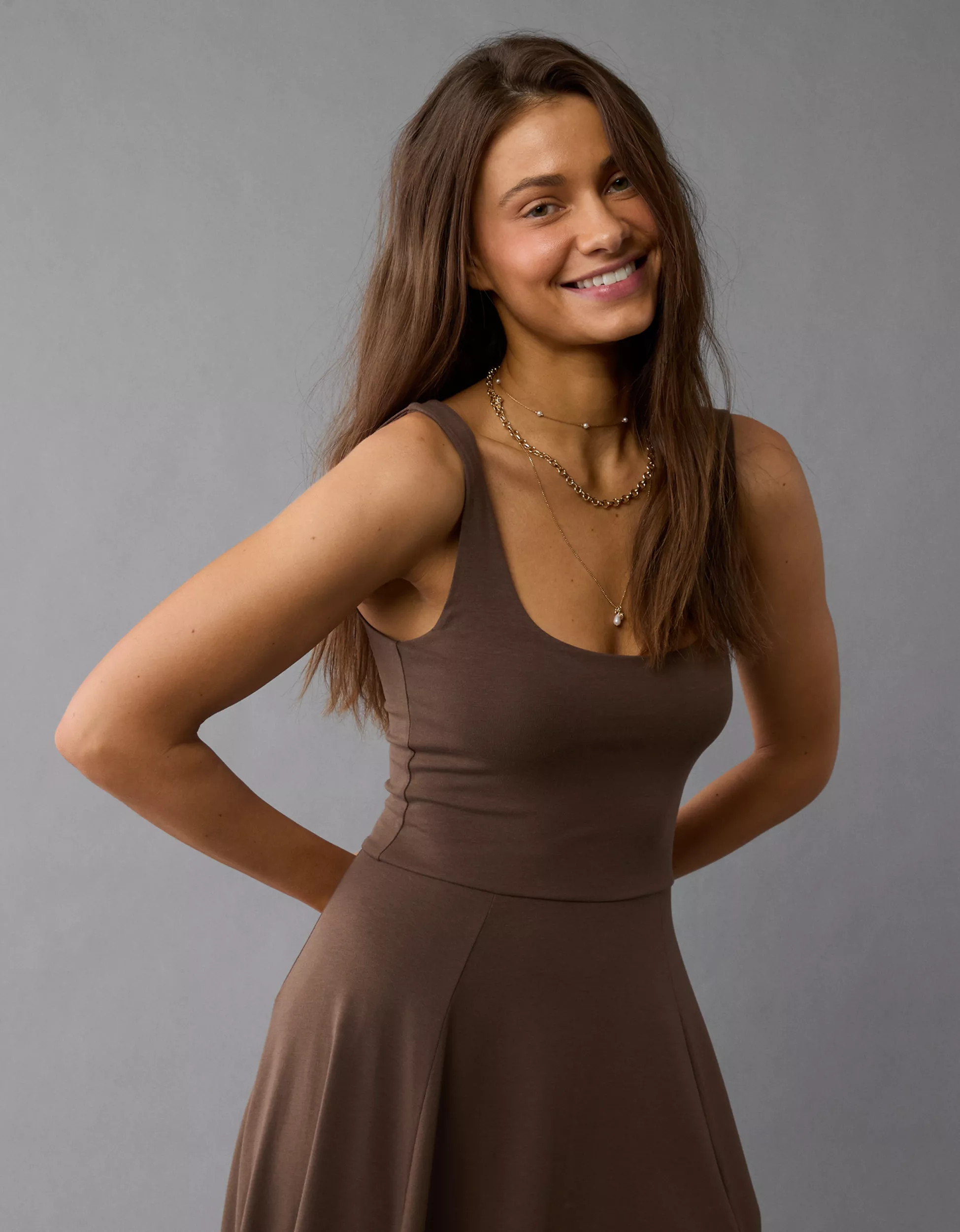 AE Scoop Neck Midi Dress | American Eagle Outfitters (US & CA)