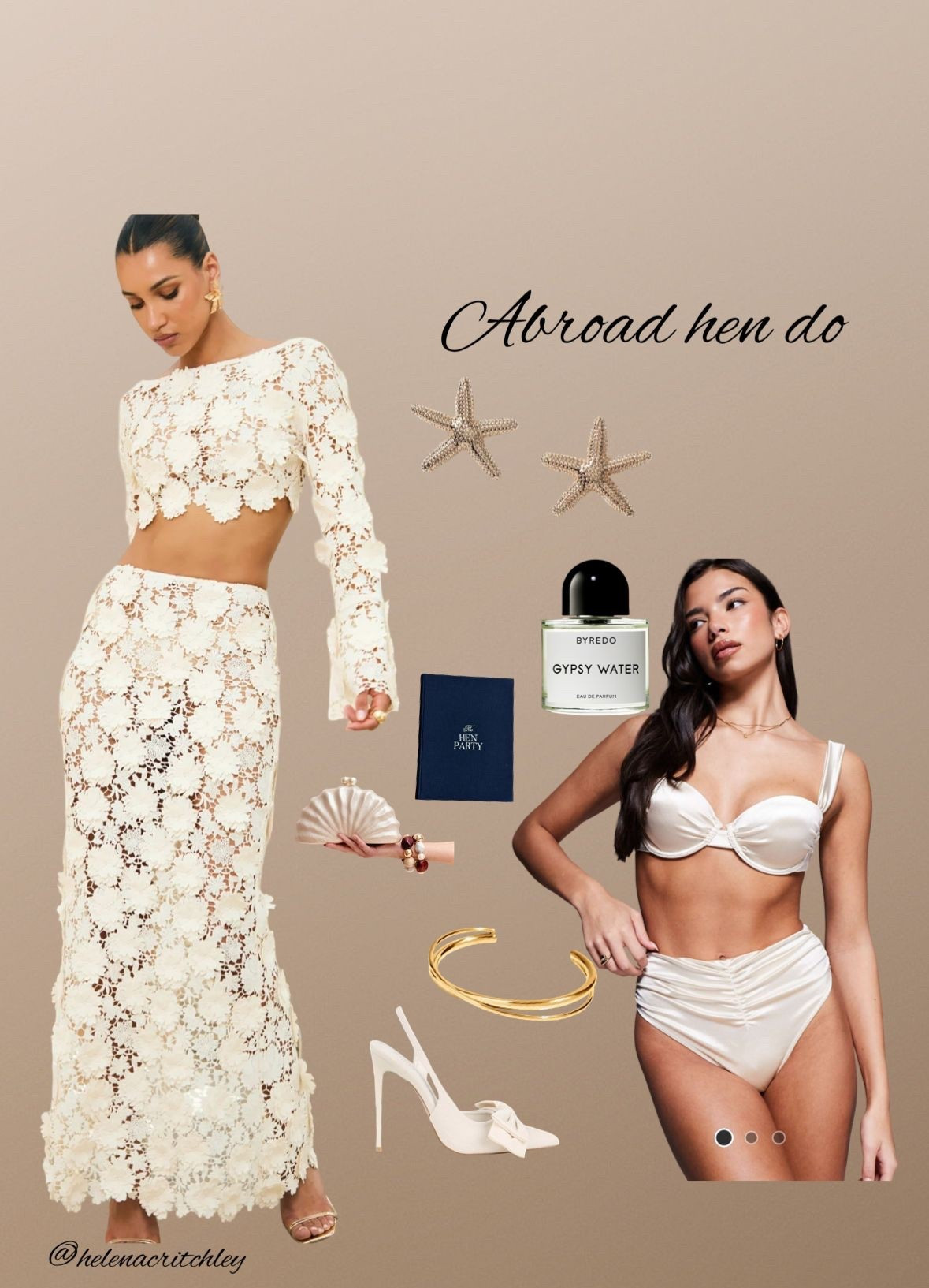 Bridal inspo: abroad hen do 🤍🤍

Bride to be, 2026 bride, hen do inspo, Ibiza outfit 