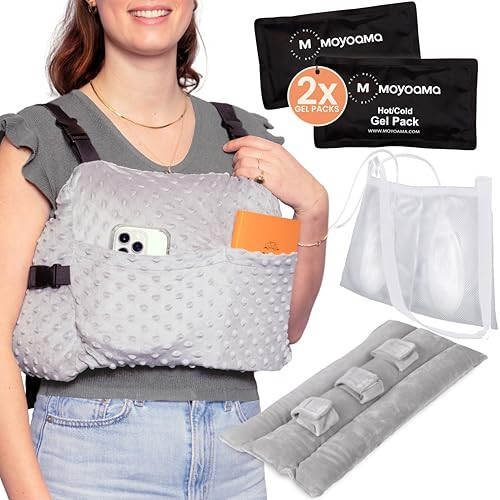 MOYOAMA Post Mastectomy Pillow –5 Pcs Protective Set - 2 Gel Packs, Seatbelt Cushion, Shower Ba... | Amazon (US)