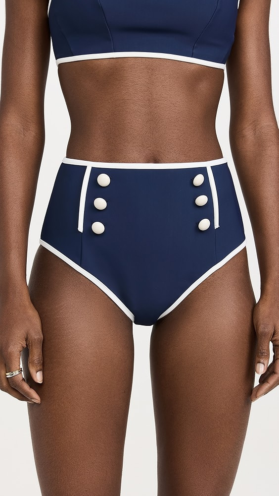 SIMKHAI Colby Sailor Front Bikini Bottoms | Shopbop | Shopbop
