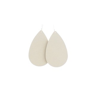 Blank Canvas Leather Earrings | Nickel and Suede