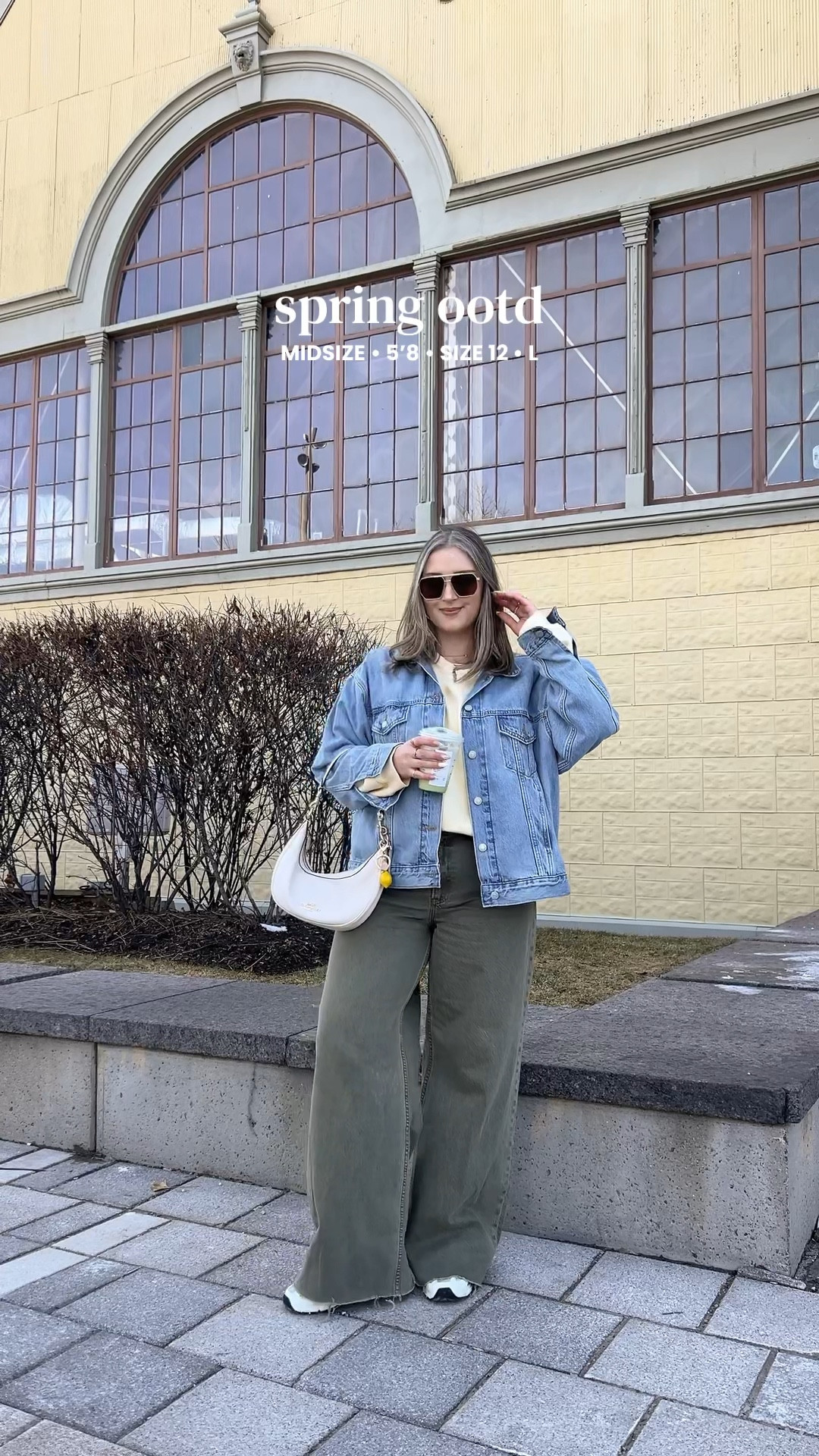Casual spring outfit! Wearing 32 long in the jeans (I cut the hem off for a custom length). Sized up to XL in the denim jacket for an oversized fit. Butter yellow sweatshirt is old, linked similar also from aerie. My new balance sneakers are super comfy but run big, I’m a 9.5-10 and wear a 9.


#LTKmidsize #LTKstyletip