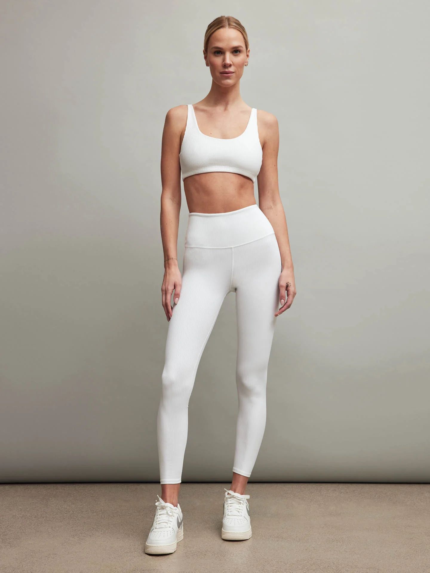 Ribbed Bra - White | Carbon38