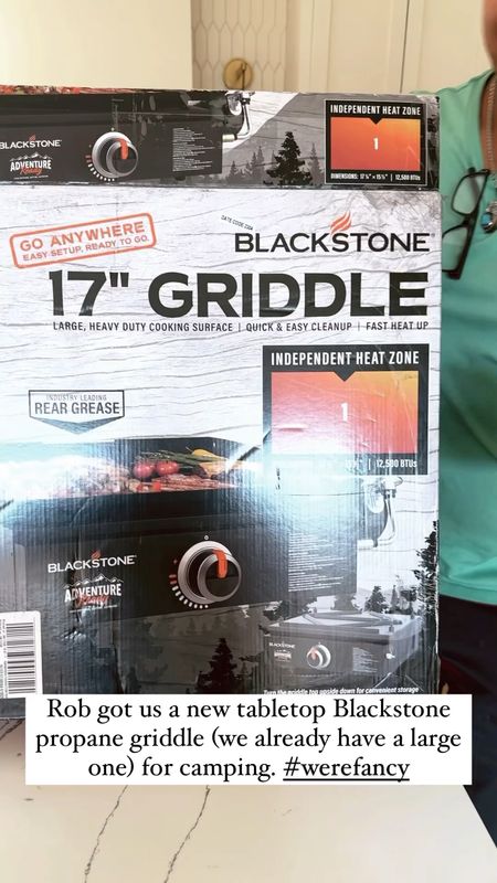 We already have a large Blackstone griddle but it is too big to take camping. Rob got us the tabletop Blackstone griddle for our side by side/UTV adventures and camping. Can’t wait to use it this weekend! 

The Spoiled Home

#LTKfamily #LTKfindsunder100 #LTKSeasonal