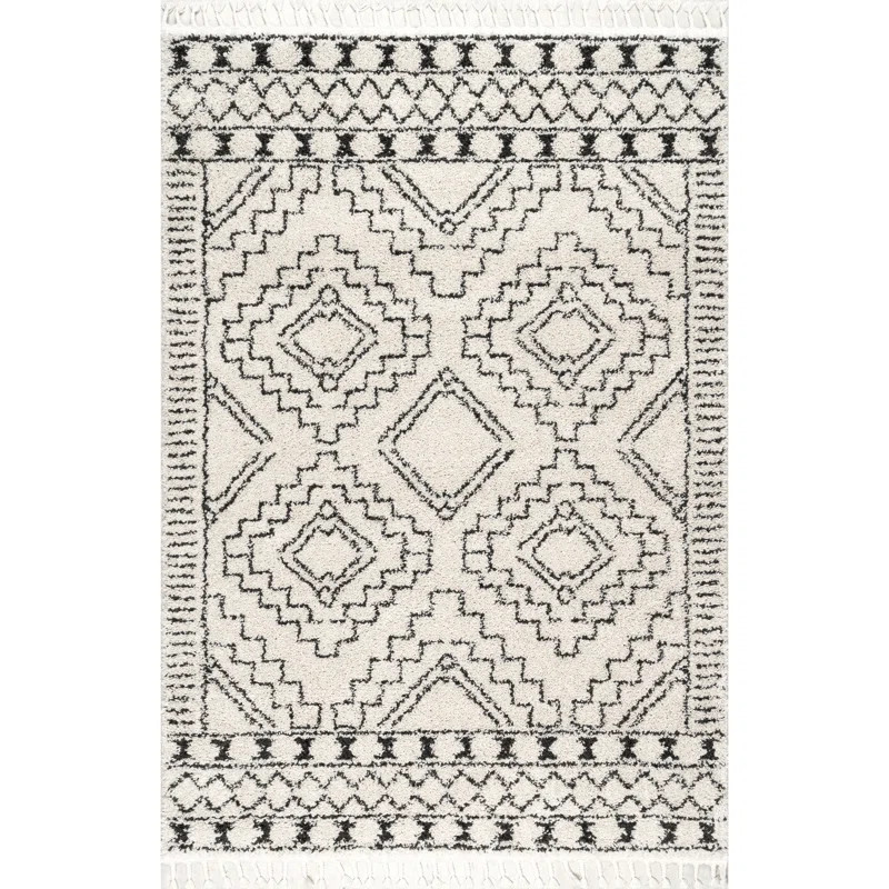 Lydia Southwestern Cream/Charcoal Area Rug | Wayfair North America