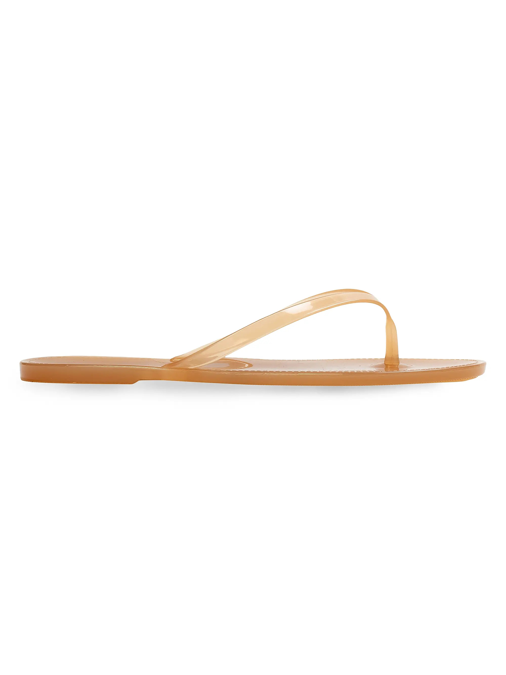 Black Suede Studio Crystal PVC Flip Flops | Saks Fifth Avenue | Saks Fifth Avenue