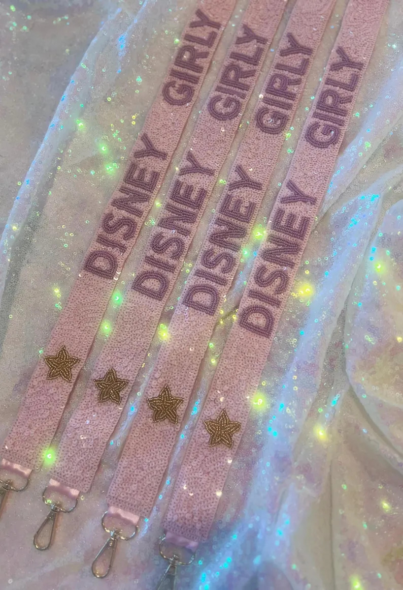 Girly Sequin Purse Strap / Theme Park Bag / Magical Bag / Princess Strap / Sequin Purse Strap/ Di... | Etsy (Global)