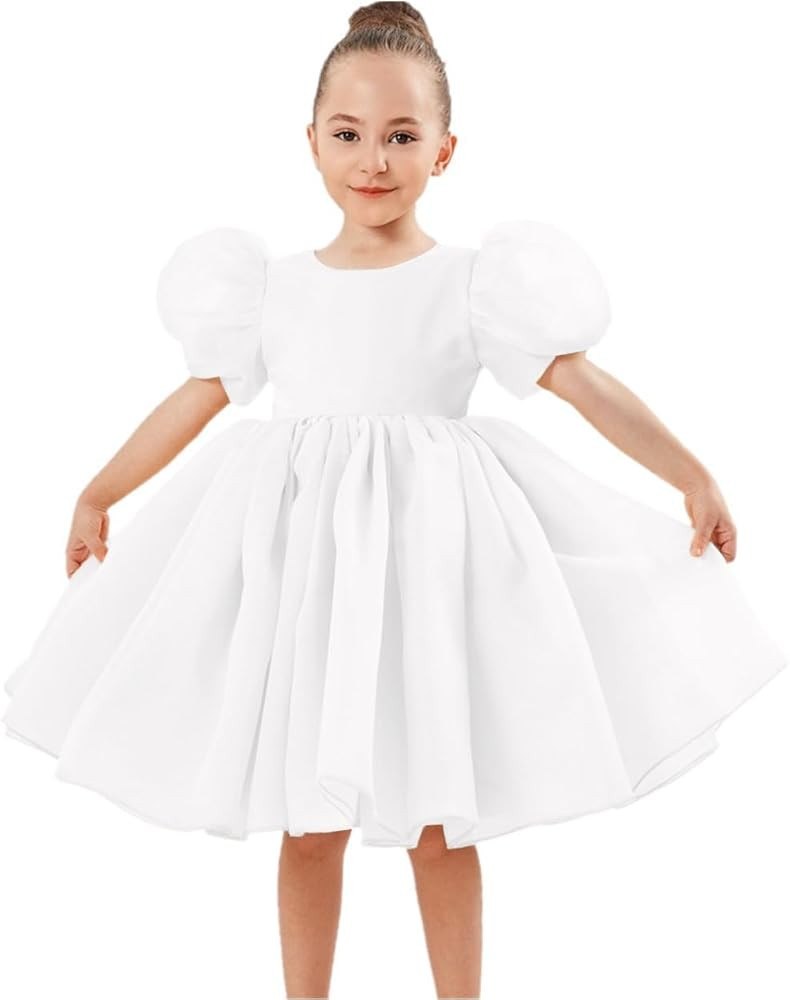 2Bunnies Girl Baby Toddler Puff Sleeve Organza Tulle Tutu Twirly Babydoll Flare Ball Gown Princes... | Amazon (US)