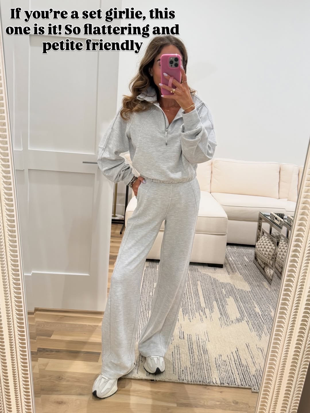 Waffle knit set on sale in a similar version wearing smallest size 

#LTKFindsUnder50 #LTKPetite #LTKFindsUnder100