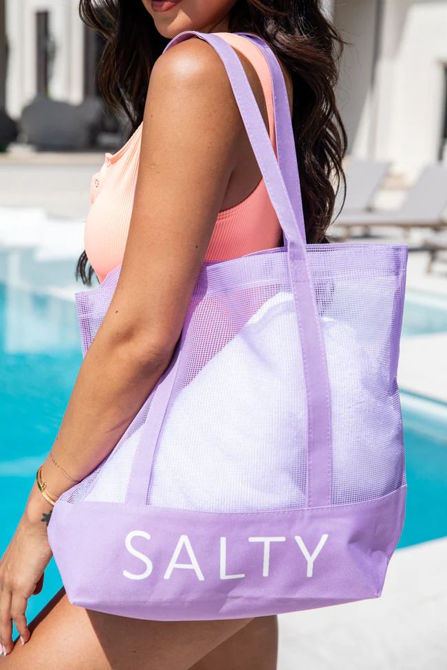 SALTY Purple Beach Tote DOORBUSTER | Pink Lily