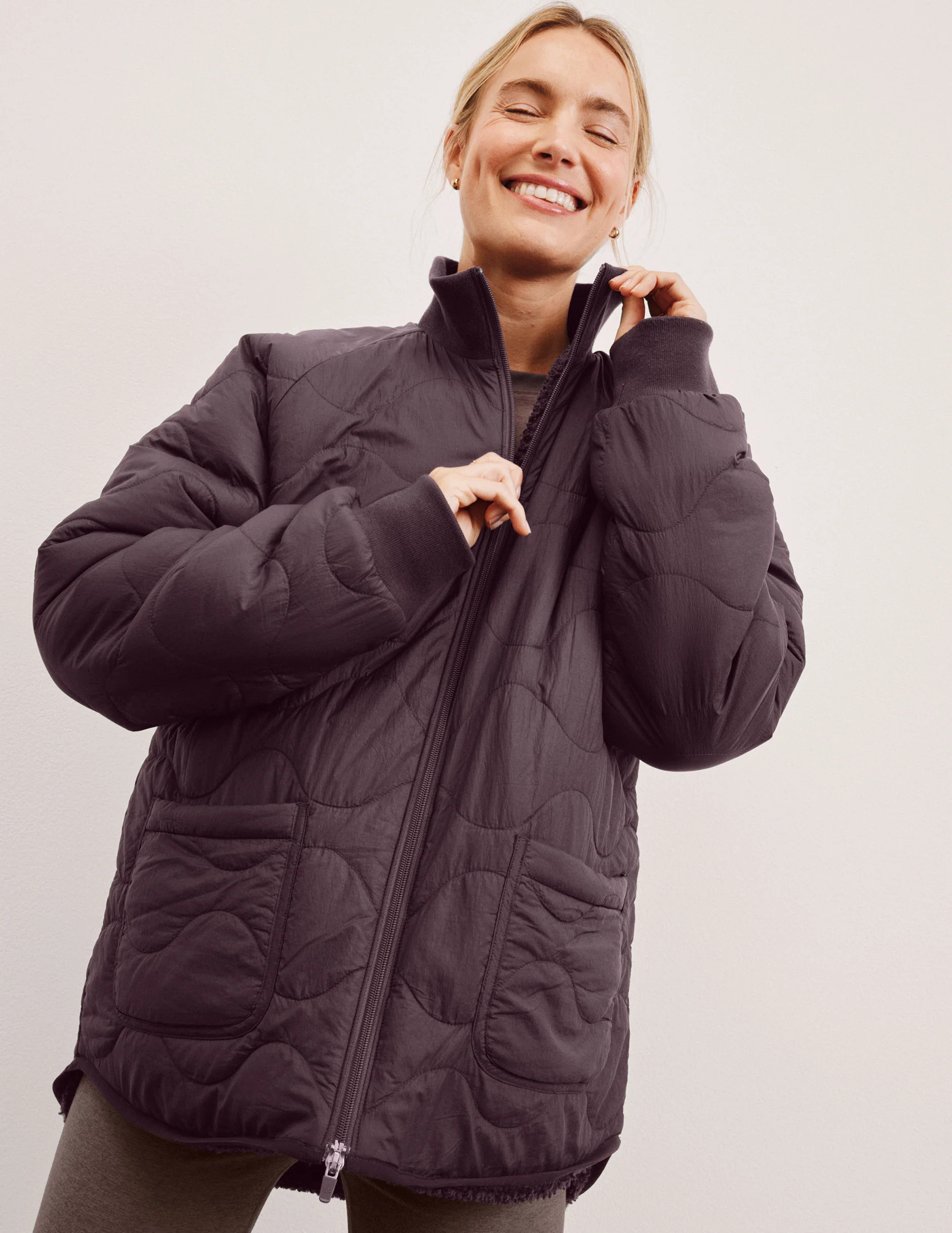 2-Way Quilted Jacket | Beyond Yoga | Beyond Yoga