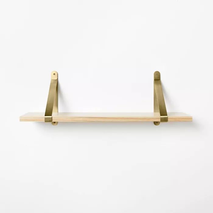 Shelf with Metal Bracket Decorative Wall Shelf - Threshold™ designed with Studio McGee | Target