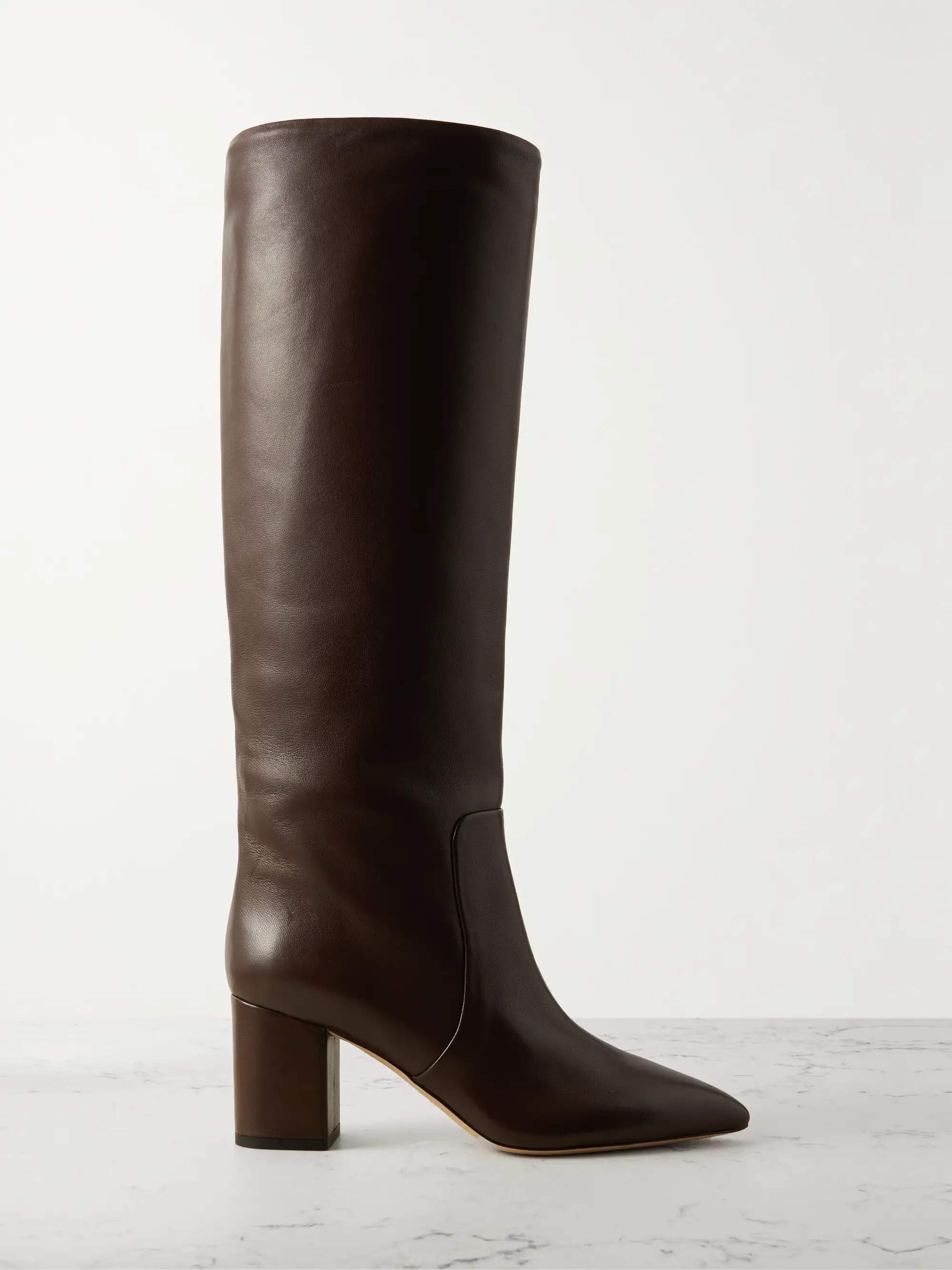 Anja leather knee boots | NET-A-PORTER (US)