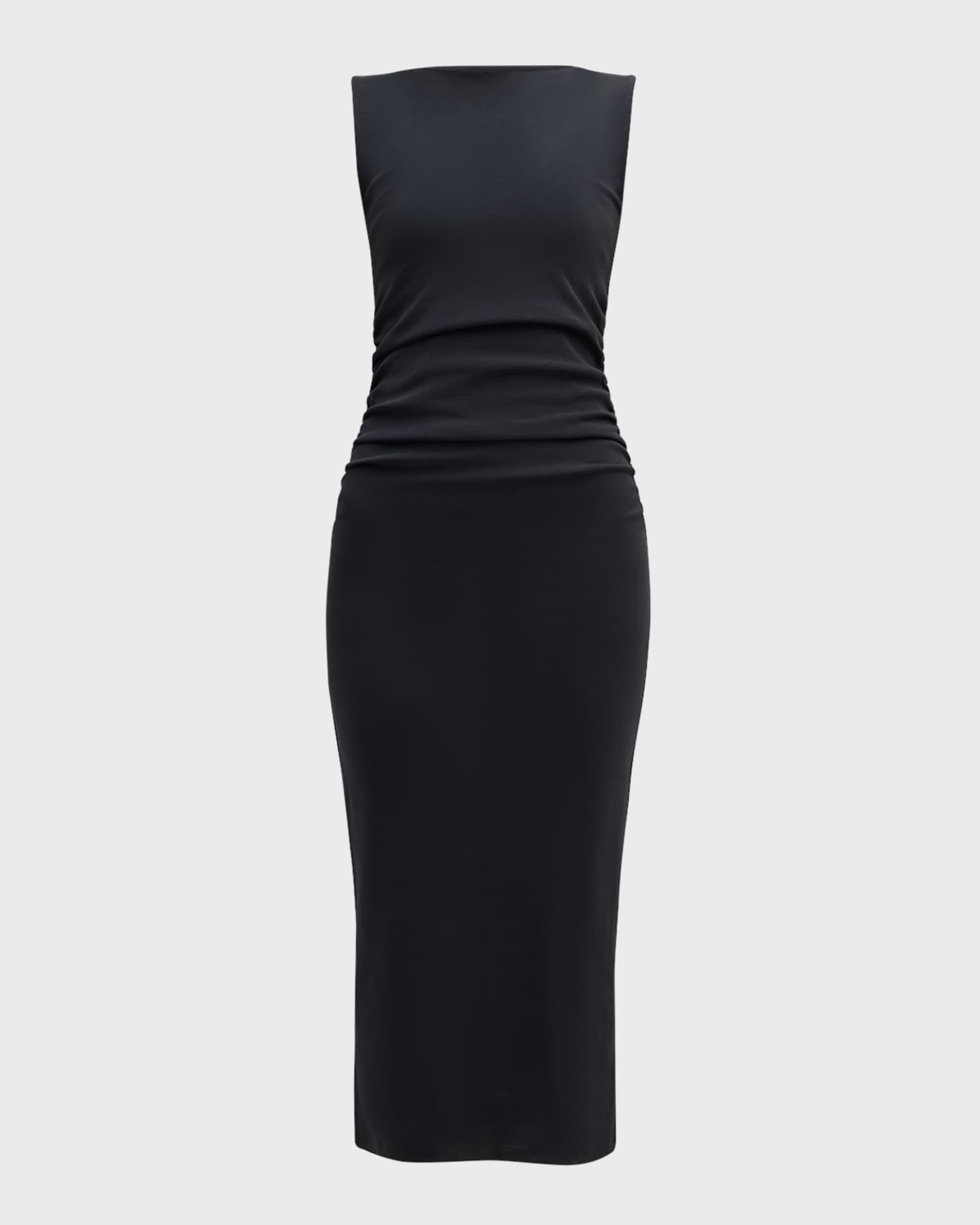 Charissa High-Neck Midi Dress | Neiman Marcus