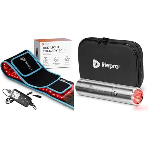 Lifepro Red Light Therapy Belt with Infrared & Red Light Therapy Lamp for Body Joints & Muscles Pain Relief | Amazon (US)