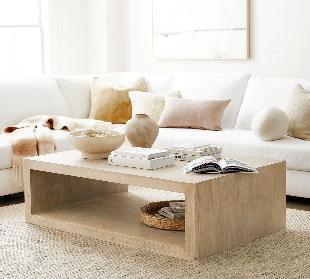 Folsom Rectangular Grand Coffee Table (60") | Pottery Barn (US)