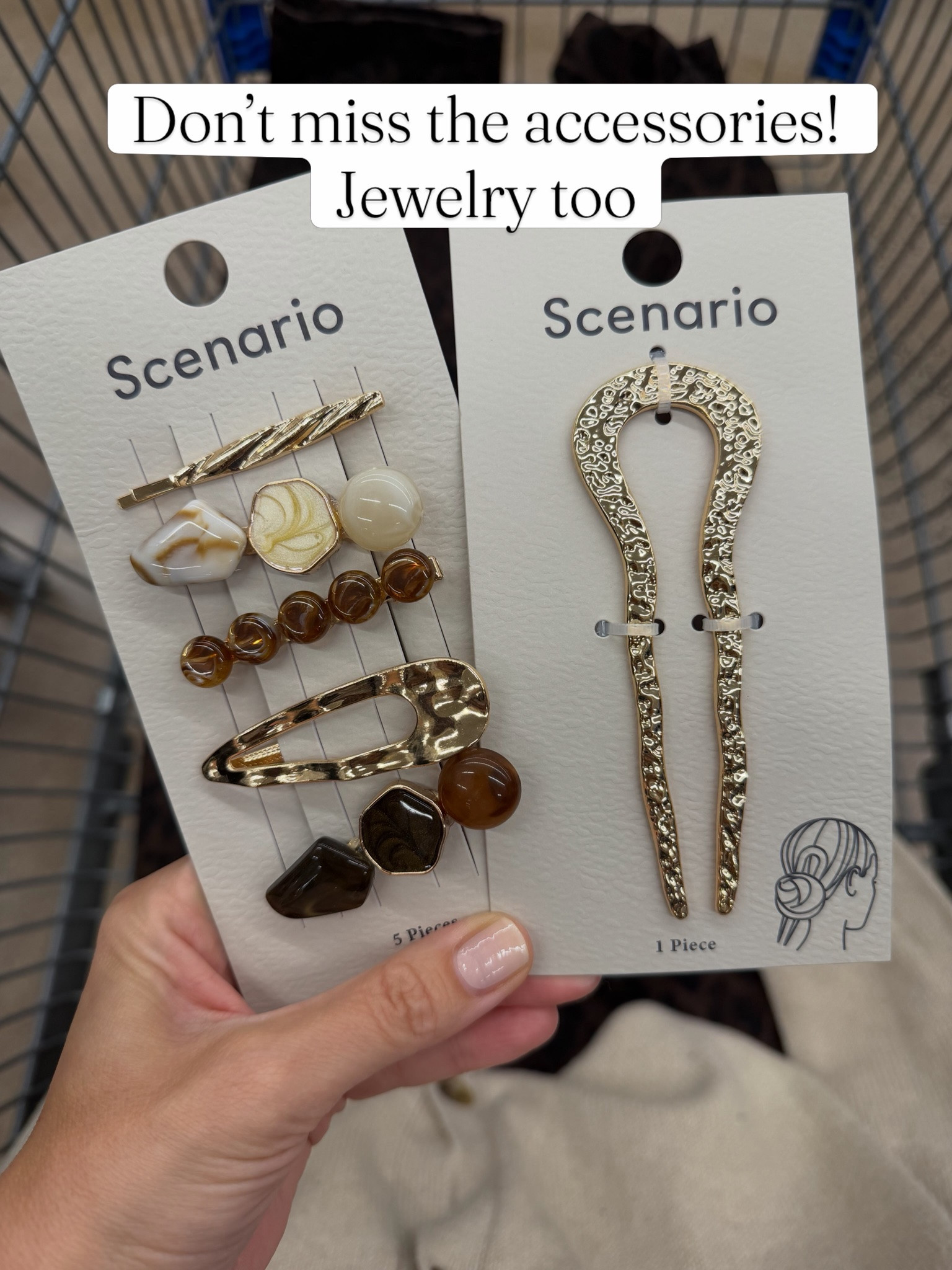 Walmart hair accessories, including the French pin I’ve been seeing on Instagram! #walmartfinds