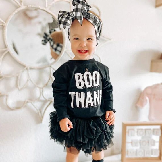 Boo Thang  Kids Halloween Shirt  Halloween Sweater for Kids - Etsy | Etsy (US)