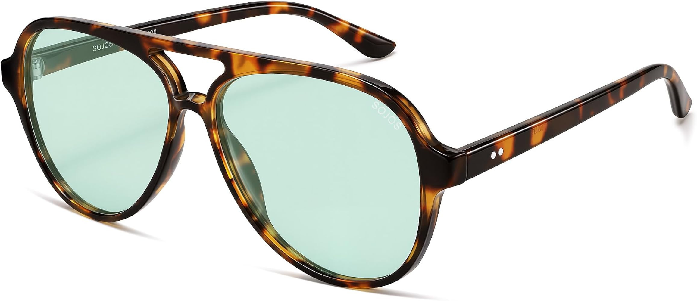 SOJOS Classic Polarized Aviator Sunglasses for Women Men, Retro Trendy Aviators Shades SJ2201 | Amazon (US)