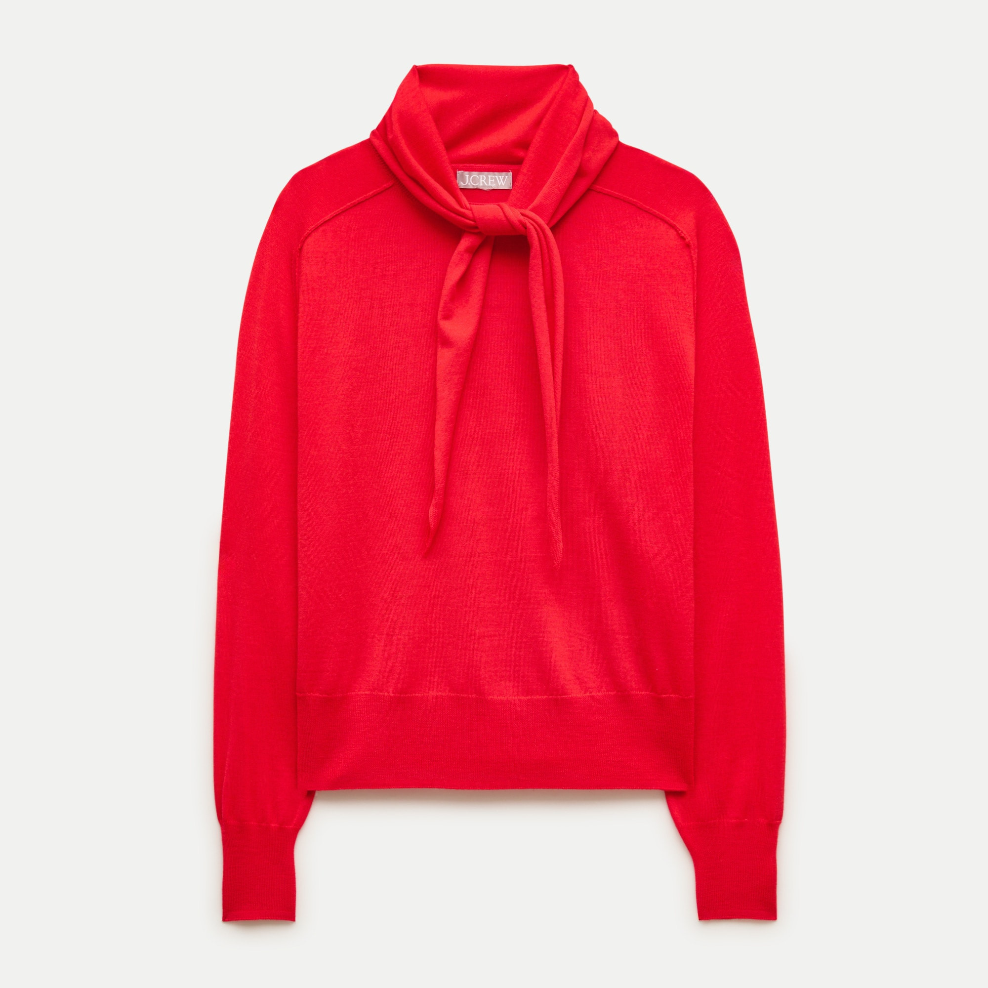 Scarf sweater in merino wool blend | J. Crew US