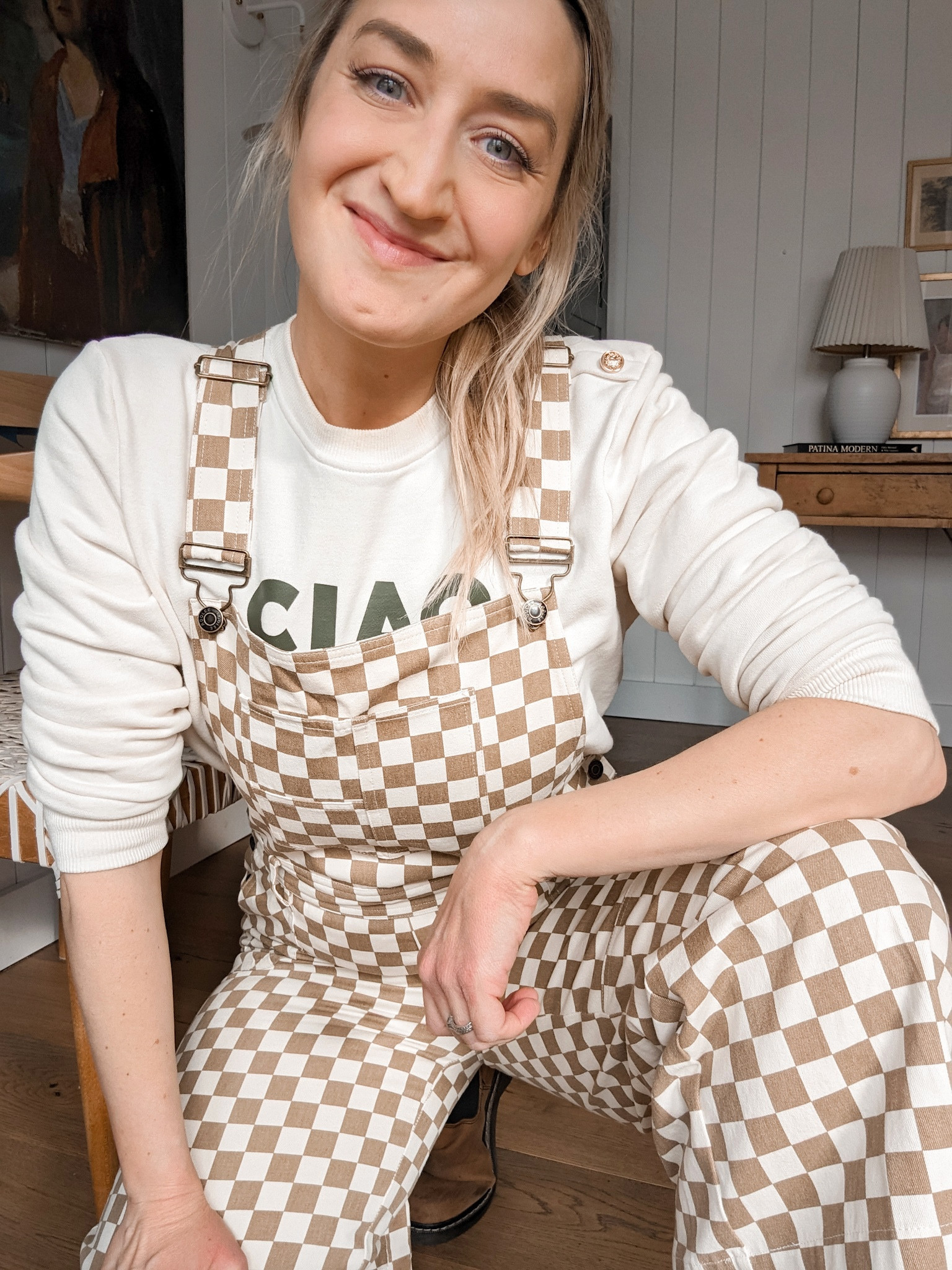 Today my outfit is throw together to be comfortable and casual. I’ll be doing some more of my bathroom reno in this Roolee checkered jumpsuit!

#LTKstyletip #LTKfit #LTKSeasonal