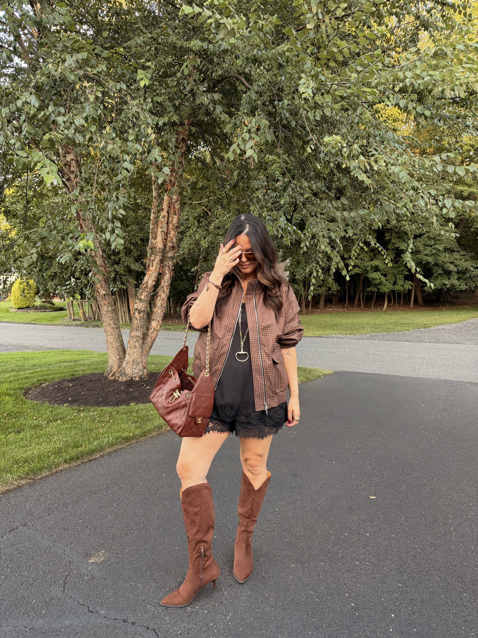 Wearing an XL in everything 

 #LTKSeasonal #LTKMidsize