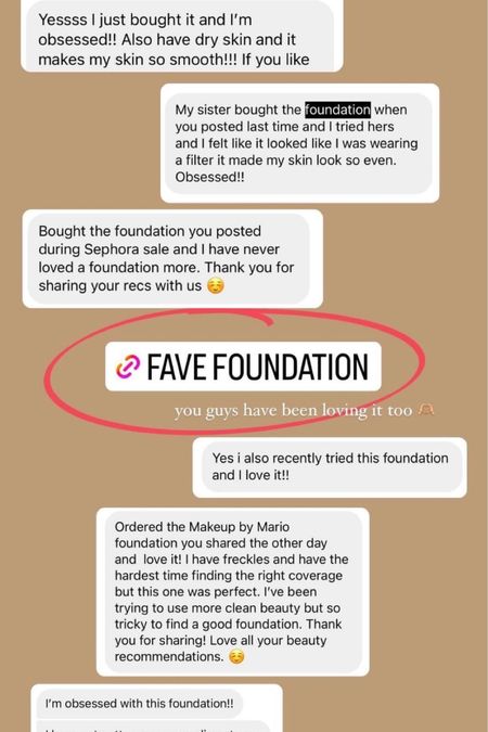 My favorite foundation is on sale for 20% off with code: YAYGIFTING ✨

Makeup by Mario; makeup foundation; makeup by Mario foundation; foundation brush; sephora sale; makeup sale; beauty sale; gift for her; sister gift; friend gift; Christine Andrew 

#LTKGiftGuide #LTKsalealert #LTKbeauty
