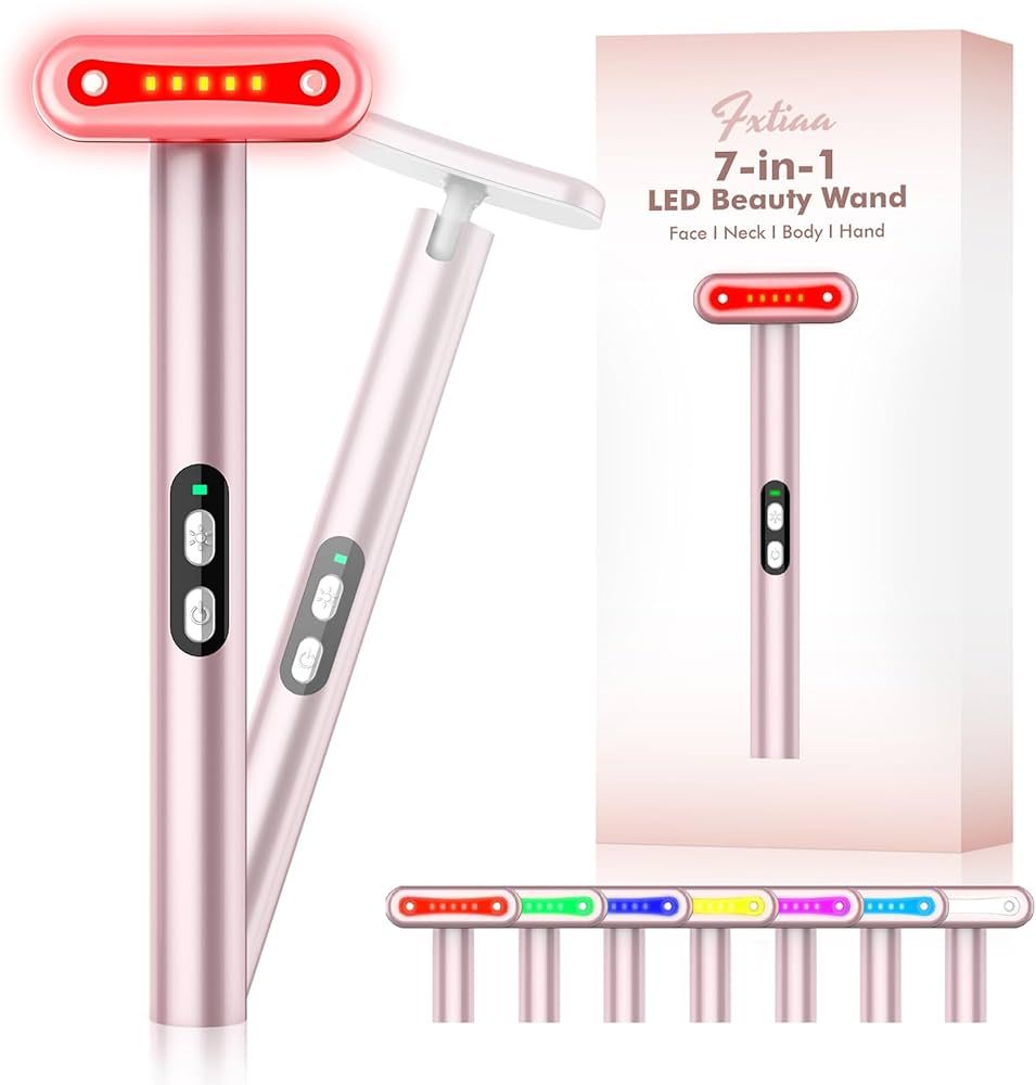 Red-Light-Therapy-for-Face, 7 in 1 LED Light Therapy Eye Equipment for Skin Care at Home Red Ligh... | Amazon (US)