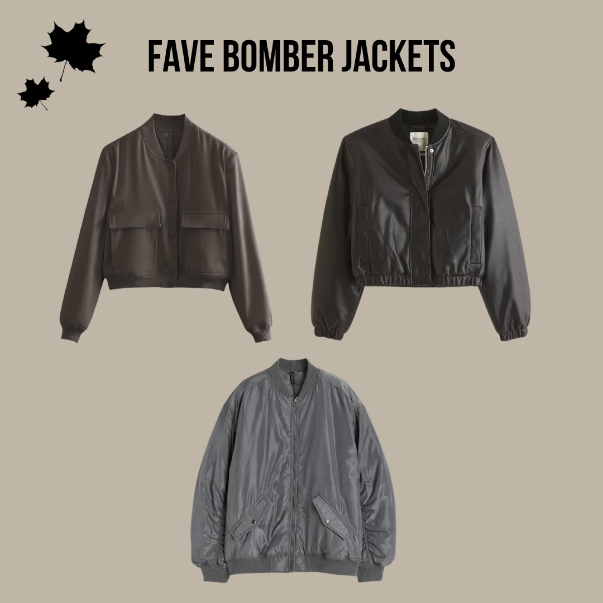 Some adorable bomber jacket options! I love a cropped silhouette with oversized wide leg jeans. 

Bomber Jacket, Cropped Jacket, ASOS, Abercrombie & Fitch, Amazon Fashion 



#LTKSeasonal #LTKxPrime #LTKfindsunder50
