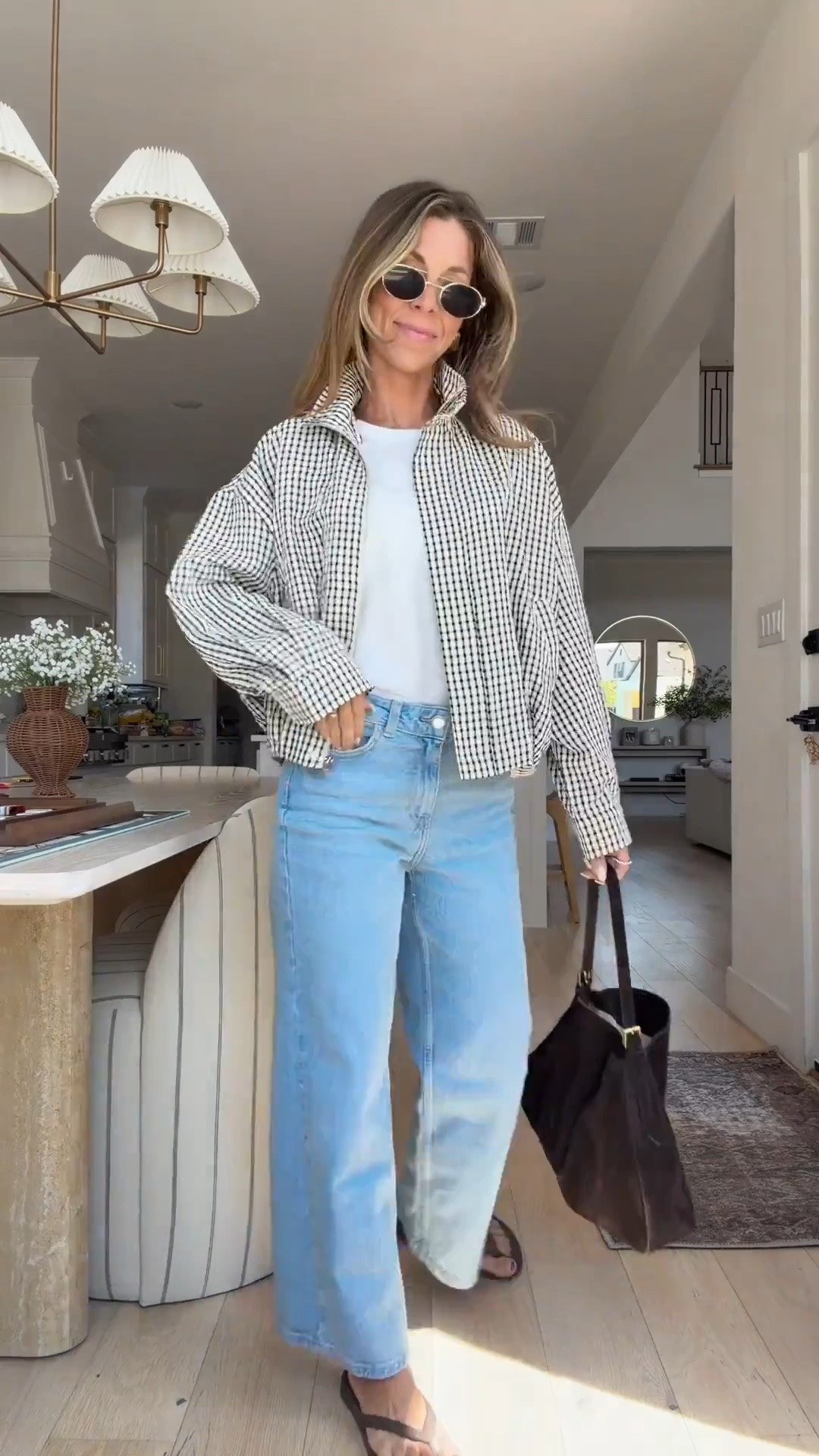 This plaid bomber jacket from Zara!! Wearing xs. Size 2 jeans. Zara culotte jeans. Archie’s flip flops.

#LTKootd #LTKgrwm #LTKdayinmylife