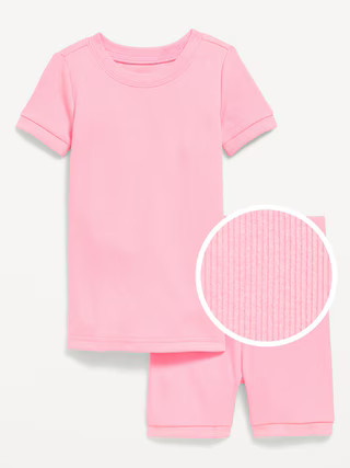 Snug-Fit Ribbed Pajama Set for Toddler & Baby | Old Navy (US)
