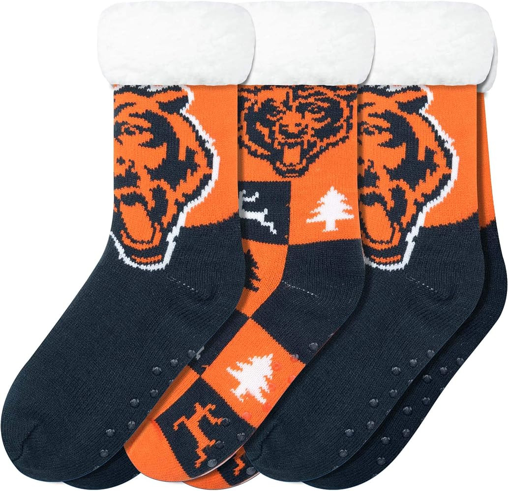 FOCO Women's NFL Team Logo Fan Footy 3-Pack Slipper Socks | Amazon (US)